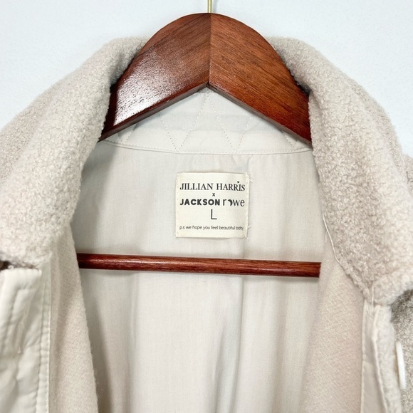Jillian Harris × Jackson Rowe The Scholar Teddy Shacket Size Large - Picture 5 of 15